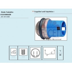 Sensor water temperature light