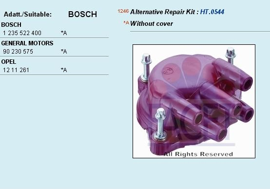 Distributor cap 2.7530/10 (FACET)