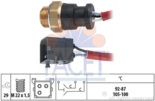 Switch cooling fan 7.5627 (FACET)