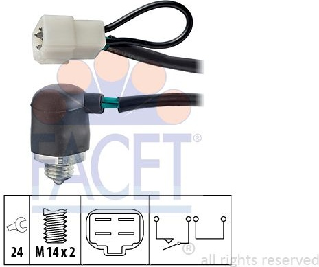 Switch reverse light 7.6064 (FACET)