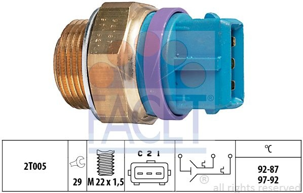 Switch cooling fan 7.5629 (FACET)