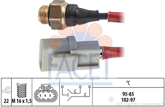 Switch cooling fan 7.5665 (FACET)