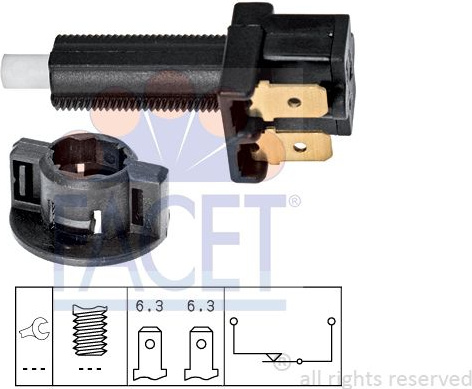 Switch STOP light 7.1112 (FACET)