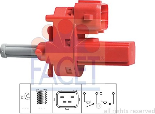 Switch STOP light 7.1140 (FACET)