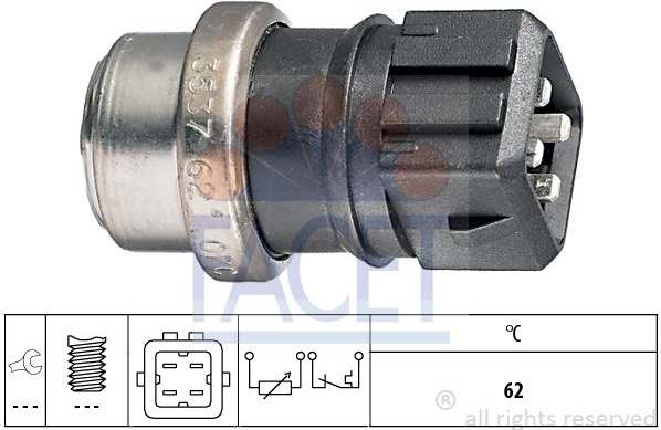 Sensor water temperature sender 7.3537 (FACET)