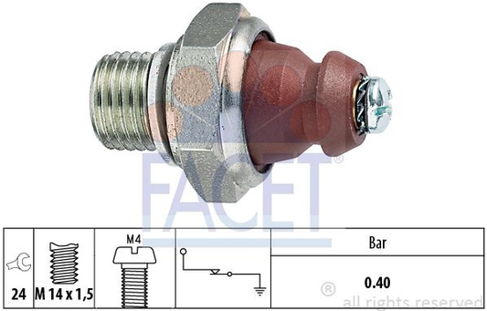 Sensor oil pressure light 7.0074 (FACET)