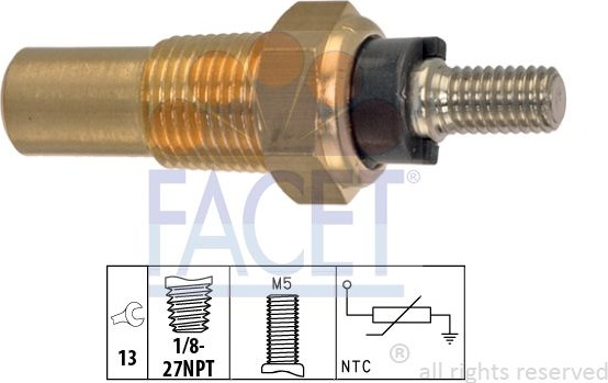 Sensor water temperature 7.3136 (FACET)