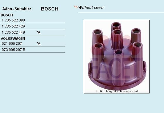 Distributor cap 2.7530/3 (FACET)