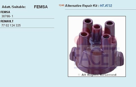 Distributor cap 2.7723 (FACET)