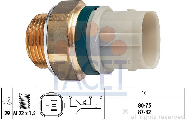 Switch cooling fan 7.5654 (FACET)