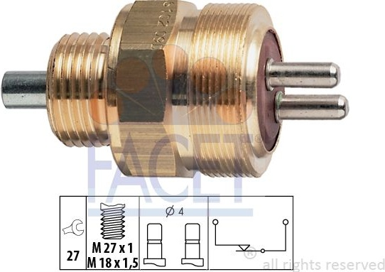 Switch reverse light 7.6102 (FACET)