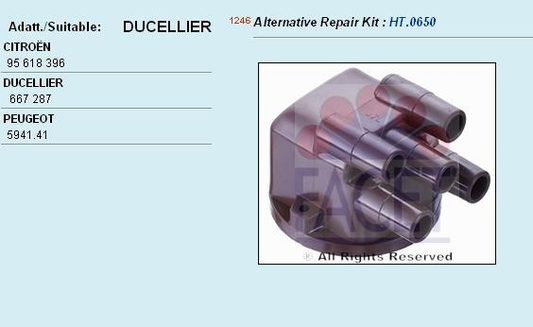 Distributor cap 2.7667 (FACET)