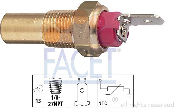 Sensor water temperature 7.3069 (FACET)