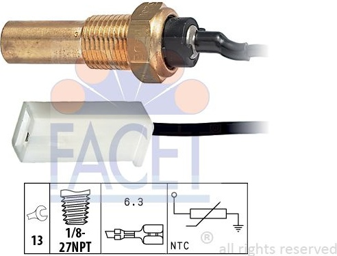 Sensor water temperature 7.3250 (FACET)