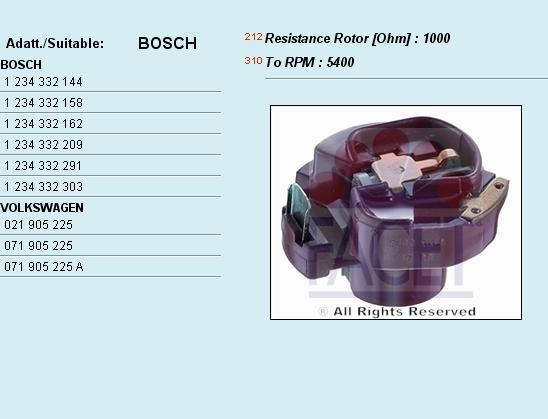 Distributor rotor 3.7567 (FACET)