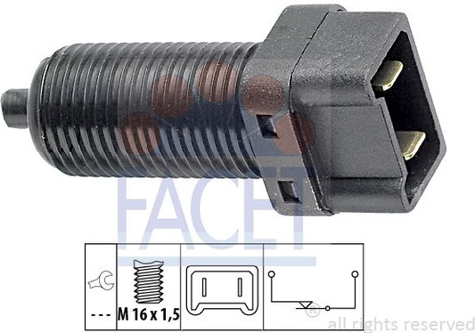 Switch STOP light 7.1012 (FACET)