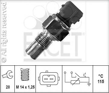 Sensor water temperature sender 7.3524 (FACET)