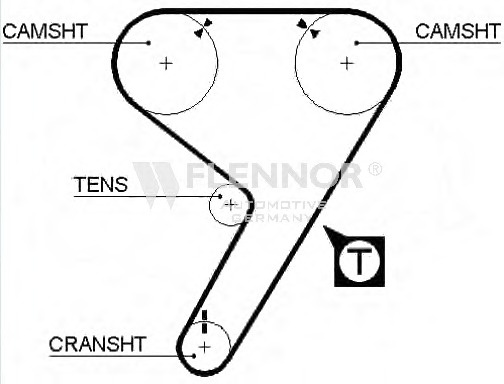 Engine Timing Belt 41142X18 (FLENNOR)