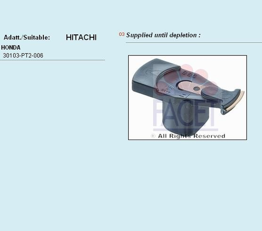 Distributor rotor 3.7988 (FACET)