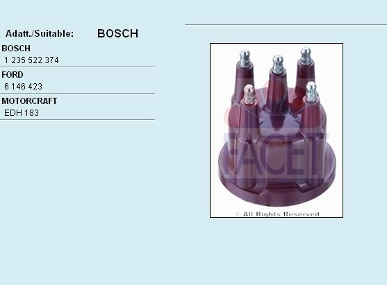 Distributor cap 2.7530/5 (FACET)