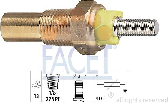 Sensor water temperature 7.3028 (FACET)