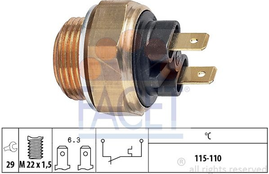 Switch cooling fan 7.5135 (FACET)