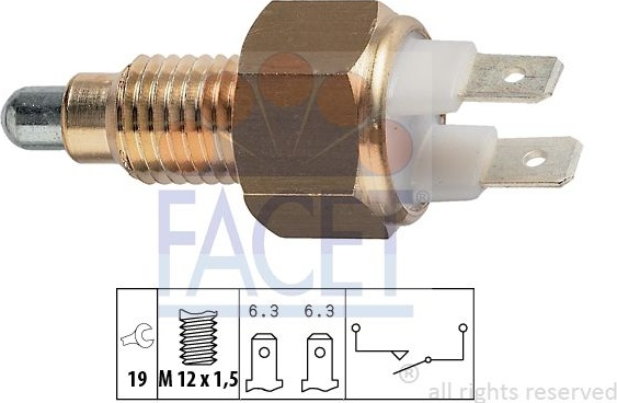 Switch reverse light 7.6009 (FACET)