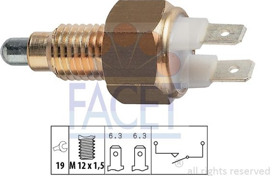 Switch reverse light 7.6009 (FACET)