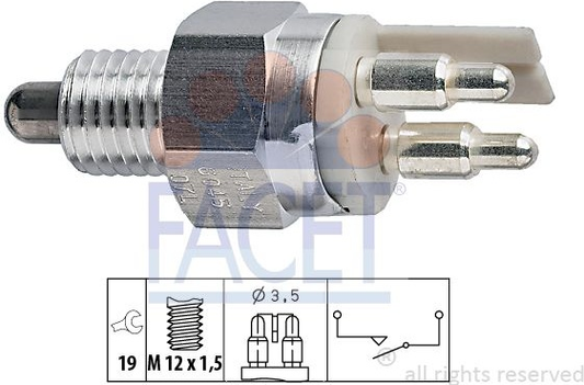 Switch reverse light 7.6045 (FACET)