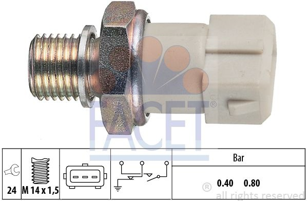 Sensor oil pressure light 7.0070 (FACET)