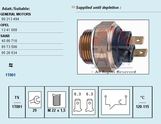 Switch cooling fan 7.5132 (FACET)