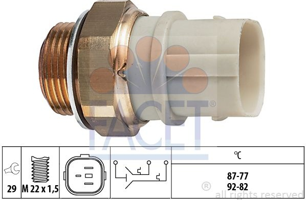 Switch cooling fan 7.5651 (FACET)