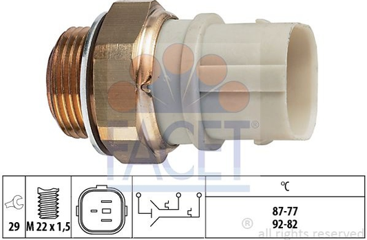 Switch cooling fan 7.5651 (FACET)