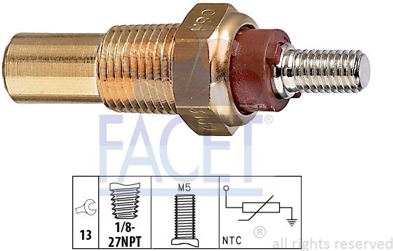 Sensor water temperature 7.3180 (FACET)