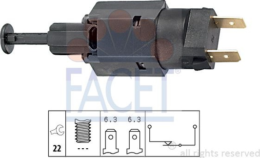 Switch STOP light 7.1050 (FACET)