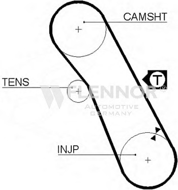 Engine Timing Belt 45098X3/4 (FLENNOR)