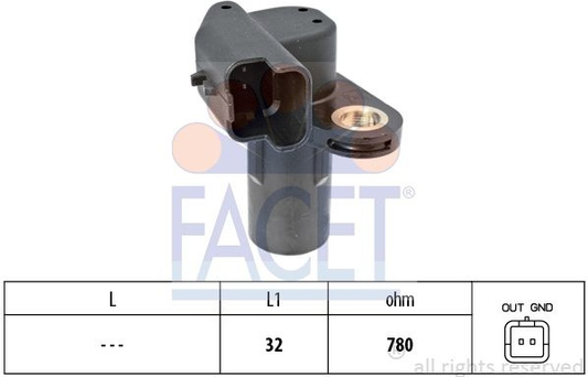 Sensor camshaft position 9.0553 (FACET)