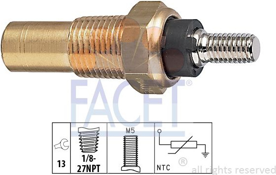 Sensor water temperature 7.3082 (FACET)