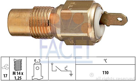 Sensor water temperature light 7.4030 (FACET)