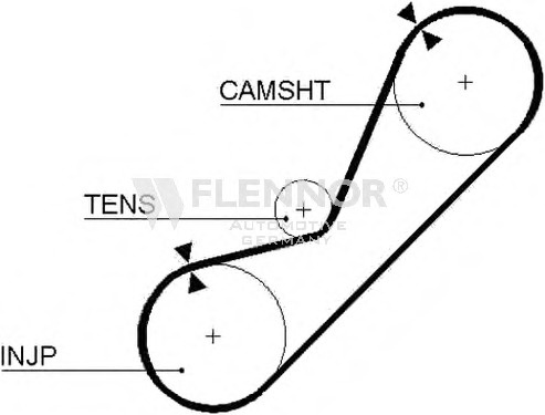 Engine Timing Belt 58078X3/4 (FLENNOR)