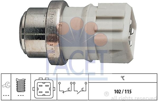 Sensor water temperature light 7.4108 (FACET)