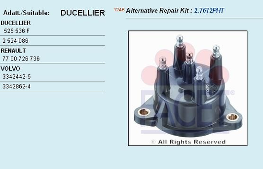 Distributor cap 2.7669 (FACET)