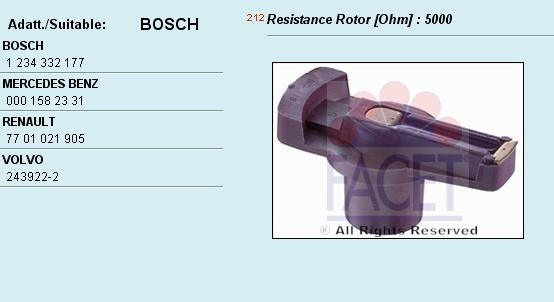 Distributor rotor 3.7523 (FACET)