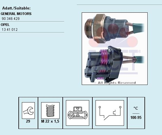 Switch cooling fan 7.5106 (FACET)