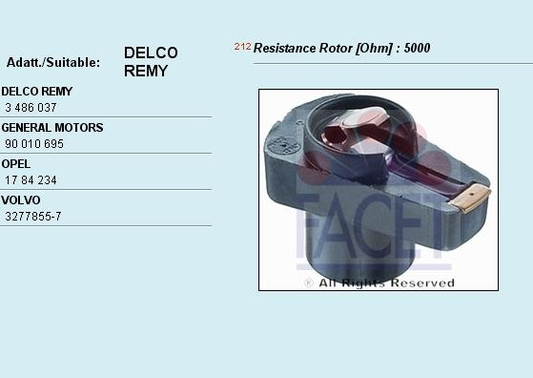 Distributor rotor 3.7595 (FACET)