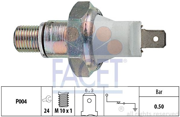 Sensor oil pressure light 7.0119 (FACET)