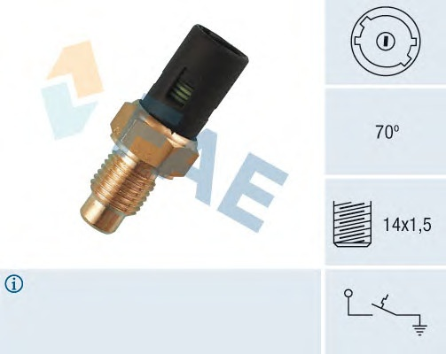 Sensor water temperature light 7.4051 (FACET)