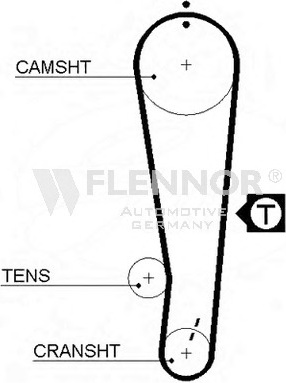 Engine Timing Belt 39121X21.1 (FLENNOR)