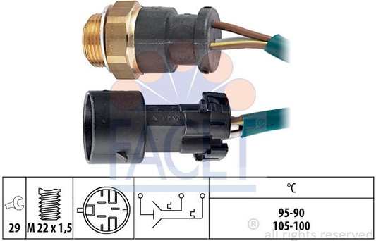 Switch cooling fan 7.5644 (FACET)