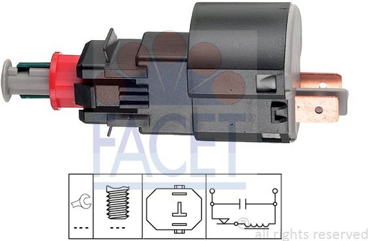 Switch STOP light 7.1162 (FACET)